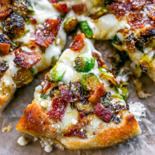 Easy Skillet Pizza with Brussels & Bacon