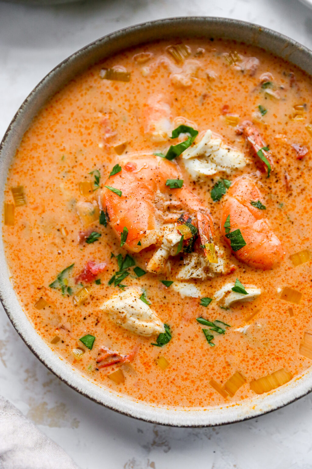 Slow-Cooker Shrimp & Crab Bisque - Yes to Yolks