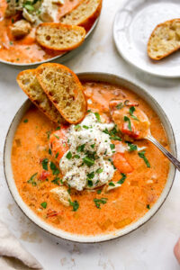 Slow-Cooker Shrimp & Crab Bisque - Yes to Yolks