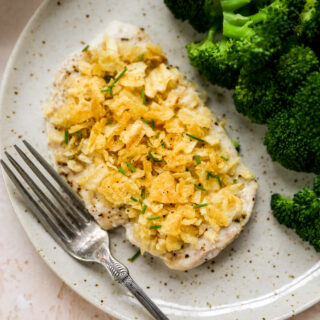 Potato Chip Chicken with Creamy Honey Dijon Sauce